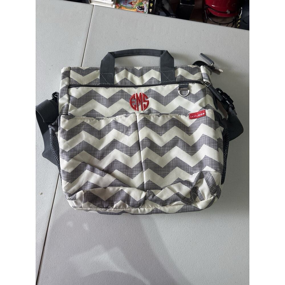 Skip Hop Chevron Diaper Bag – Personalized (EMS Monogram)